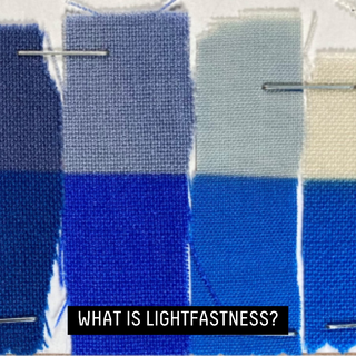 WHAT IS LIGHTFASTNESS? - swatch painted canvas that has been tested for lightfastness