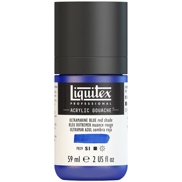 LQX ACRYLIC GOUACHE 59ML 382 ULTRAMARINE BLUE RED SHADE 887452999621