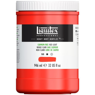 LQX HEAVY BODY ACRYLIC 946ML 893 CADMIUM-FREE RED LIGHT 887452030317