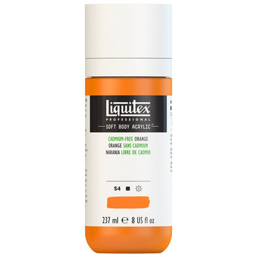 LQX SOFT BODY ACRYLIC 237ML 892 CADMIUM-FREE ORANGE 887452998655