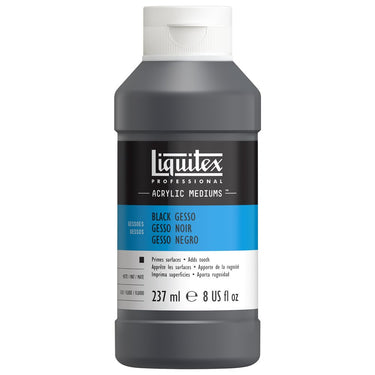 LQX ACRYLIC MEDIUMS 237ML BLACK GESSO 094376923988