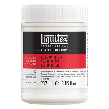 LQX ACRYLIC MEDIUMS 237ML ULTRA MATTE GEL 094376924091