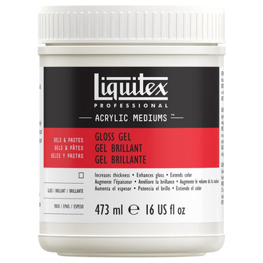 LQX ACRYLIC MEDIUMS 473ML GLOSS GEL 094376924190