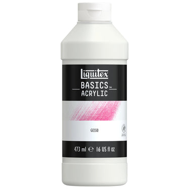 LQX BASICS ACRYLIC MEDIUMS 473ML GESSO 094376922943