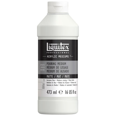 LQX ACRYLIC MEDIUMS 473ML MATTE POURING MEDIUM 887452047575