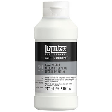 LQX ACRYLIC MEDIUMS 237ML BOTTLE GLASS MEDIUM 887452048497