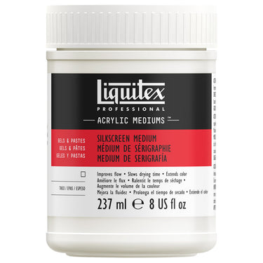 LQX ACRYLIC MEDIUMS 237ML POT SILK SCREEN MEDIUM 887452047544