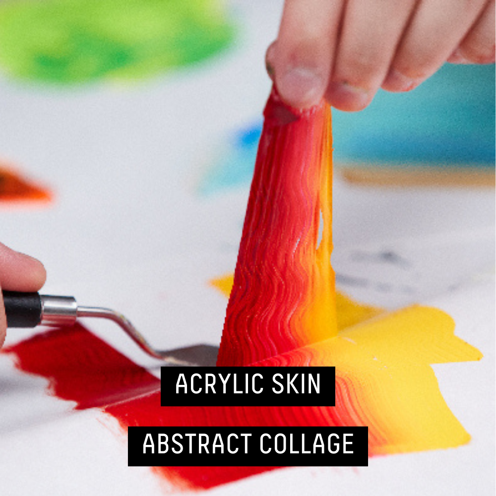 ACRYLIC SKIN ABSTRACT COLLAGE – Liquitex