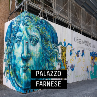 artwork at Palazzo Farnese, Rome, Italy