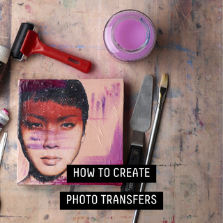 how to create photo transfers - image of materials needed to create with photo transfers