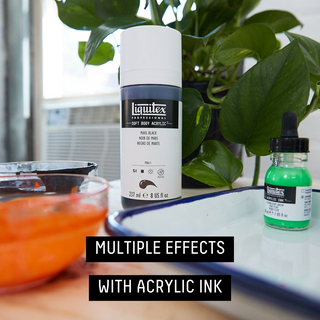 creating multiple effects with acrylic ink