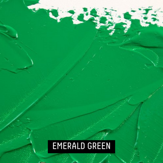 EMERALD GREEN - swatch of vibrant green color