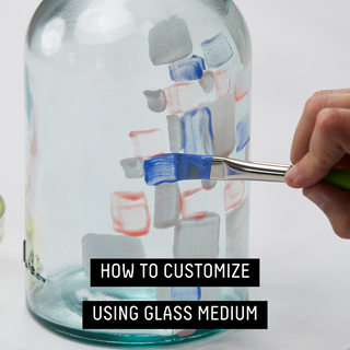 how to customize using glass medium