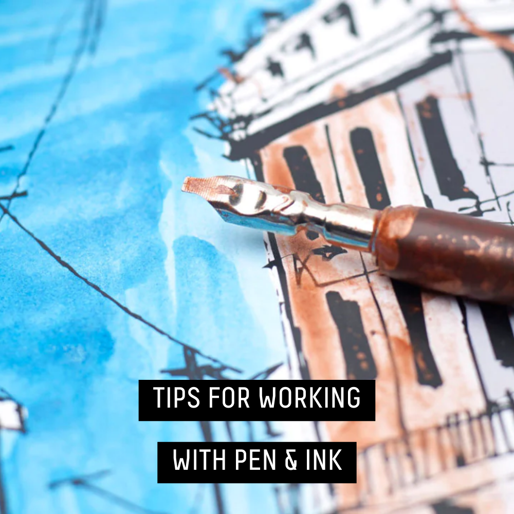 Using Ink Pen TIPS FOR WORKING WITH PEN & INK – Liquitex