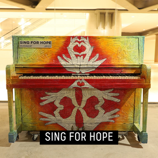 Painted piano from Sing For Hope