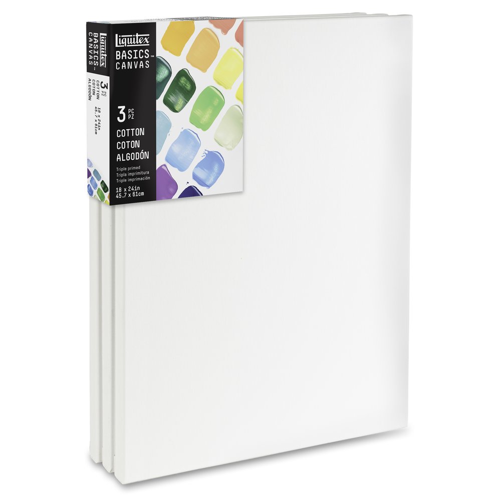 Basics Cotton Canvas 18x24" - 3 Pack