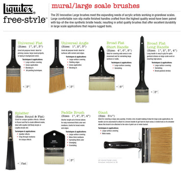 Pinceau Liquitex Free Style Usée Bombée N°2 - Poils Synthétiques, Manche Ergonomique