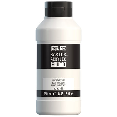 LQX BASICS FLUID ACRYLIC 250ML IRIDESCENT WHITE 887452056508 [NA]