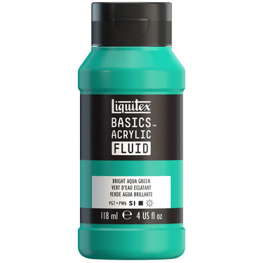 LQX BASICS FLUID ACRYLIC 118ML BRIGHT AQUA GREEN 887452056034 [NA]