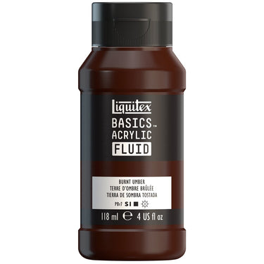 LQX BASICS FLUID ACRYLIC 118ML BURNT UMBER 887452056102 [NA]