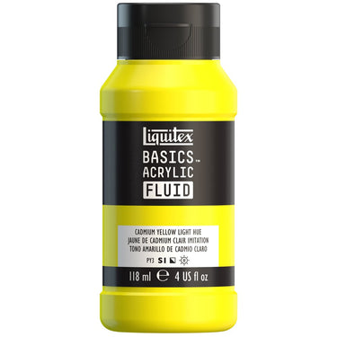 LQX BASICS FLUID ACRYLIC 118ML CADMIUM YELLOW LIGHT HUE 887452055808 [NA]