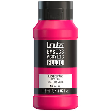 LQX BASICS FLUID ACRYLIC 118ML FLUORESCENT PINK 887452056256 [NA]