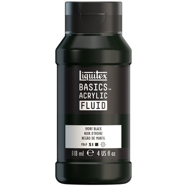 Basics Acrylic Fluid Color - Ivory Black