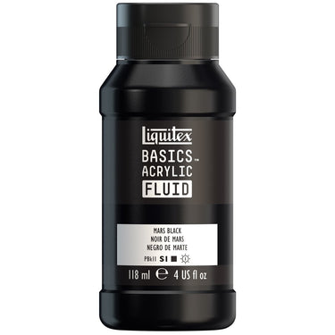 LQX BASICS FLUID ACRYLIC 118ML MARS BLACK 887452056171 [NA]