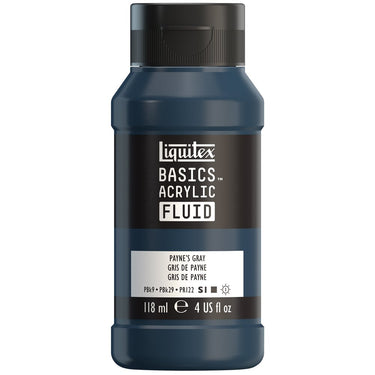 LQX BASICS FLUID ACRYLIC 118ML PAYNES GRAY 887452056157 [NA]