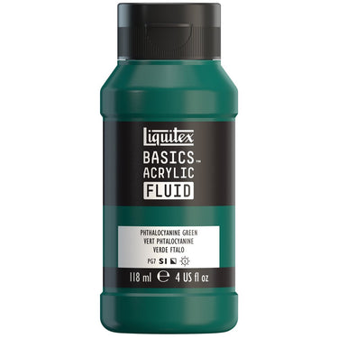 LQX BASICS FLUID ACRYLIC 118ML PHTHALOCYANINE GREEN 887452056041 [NA]