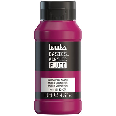 LQX BASICS FLUID ACRYLIC 118ML QUINACRIDONE MAGENTA 887452055938 [NA]