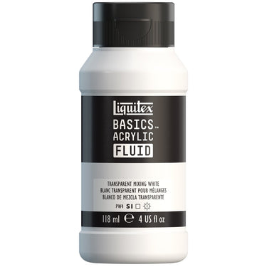 LQX BASICS FLUID ACRYLIC 118ML TRANSPARENT MIXING WHITE 887452056126 [NA]