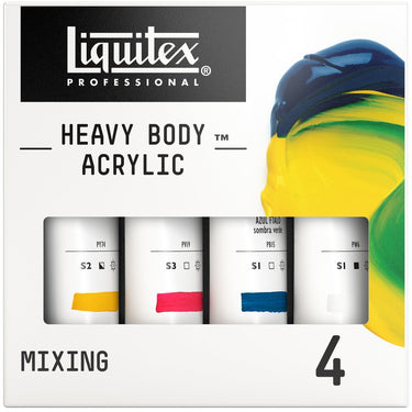 LQX HEAVY BODY ACRYLIC 4X59ML MIXING SET [DHI] 887452997436