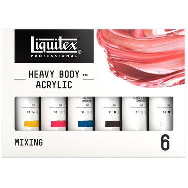 LQX HEAVY BODY ACRYLIC 6X59ML MIXING SET [DHI] 887452997443