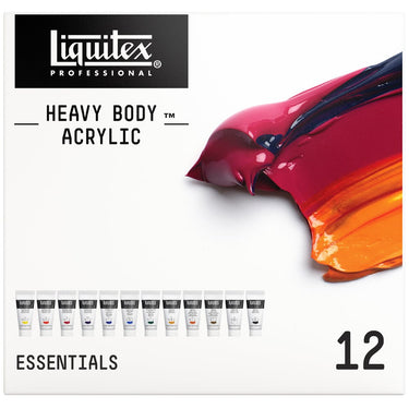 LQX HEAVY BODY ACRYLIC 12X22ML ESSENTIALS SET [DHI] 887452032106