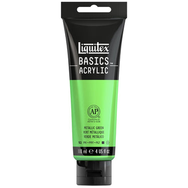 LQX BASICS ACRYLIC 118ML 346 METALLIC GREEN 887452064558