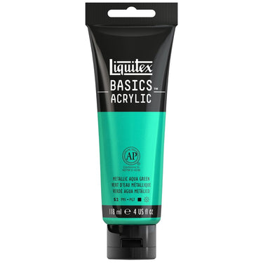LQX BASICS ACRYLIC 118ML 339 METALLIC AQUA GREEN 887452064541