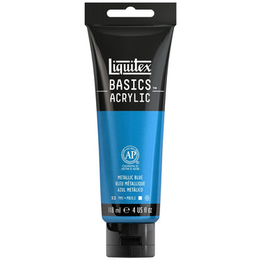 LQX BASICS ACRYLIC 118ML 341 METALLIC BLUE 887452064534