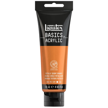 LQX BASICS ACRYLIC 118ML 344 METALLIC BURNT ORANGE 887452064497