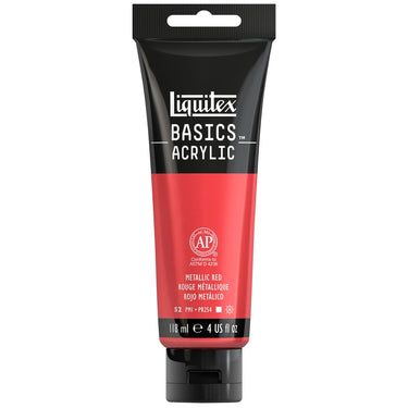 LQX BASICS ACRYLIC 118ML 345 METALLIC RED 887452064503