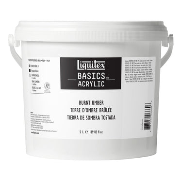 LQX BASICS ACRYLIC 5L 128 BURNT UMBER 887452066606