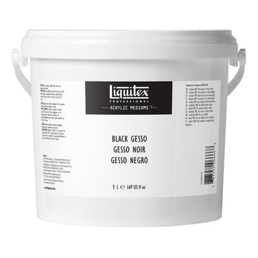 LQX ACRYLIC MEDIUMS 5L BLACK GESSO 887452066668