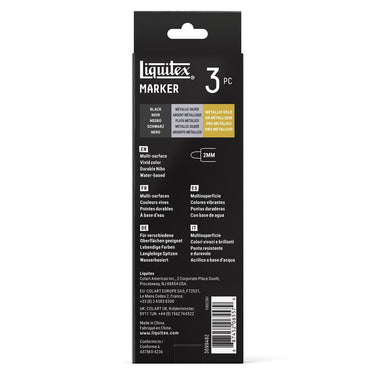 LQX MARKER 3X2MM ACCENT SET [BACK] 887452065579