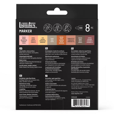 LQX MARKER 8X2MM PORTRAIT SET [BACK] 887452065616