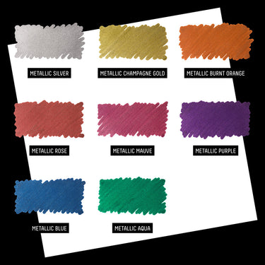 LQX MARKER 8X2MM METALLIC SET [SWATCHES] 887452065623