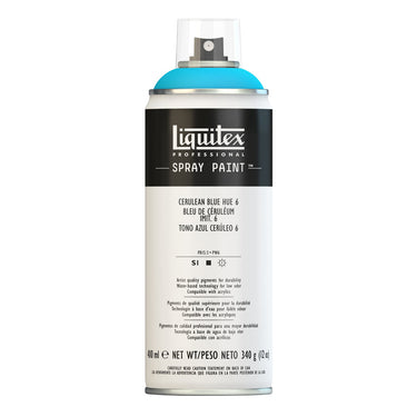 LQX SPRAY PAINT 400ML 470 CERULEAN BLUE HUE 6 884955024218