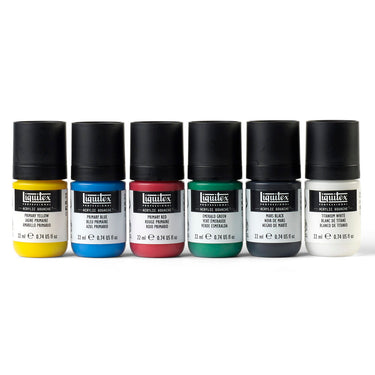 LQX ACRYLIC GOUACHE SET 6X22ML PRIMARIES [CONTENTS] 887452999904