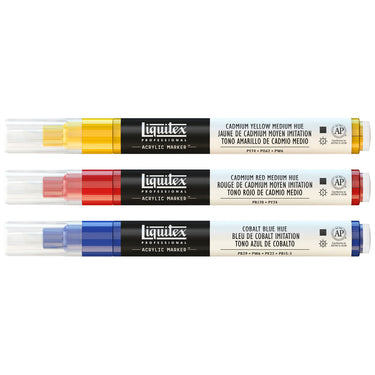 LQX ACRYLIC MARKER SET 3X 2-4MM FAVORITES [CONTENTS] 887452003014