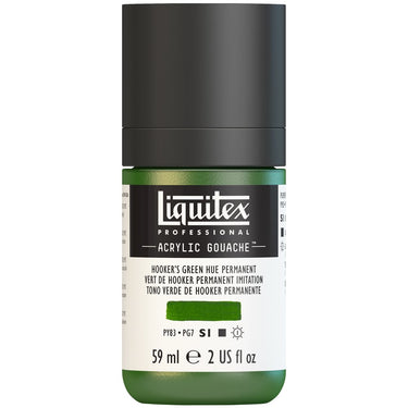 LQX ACRYLIC GOUACHE 59ML 224 HOOKERS GREEN HUE PERMANENT 887452999737