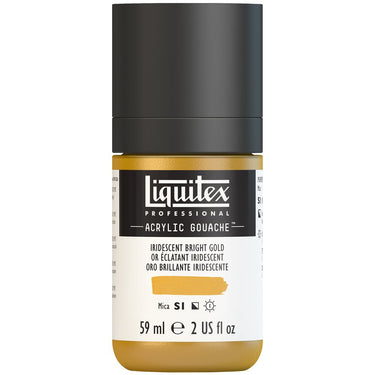 LQX ACRYLIC GOUACHE 59ML 234 IRIDESCENT BRIGHT GOLD 887452999881